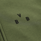 BVB Urban zip-up jacket in petrol blue with a subtle BVB logo on the chest.