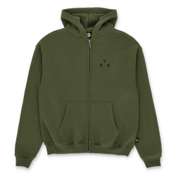 Veste zippée BVB Urban vert pétrole, avec capuche, fermeture éclair et logo BVB discret ; un article pour fans à la fois élégant et confortable.