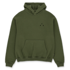Felpa con cappuccio BVB Urban verde, con tasca a marsupio ed elegante logo BVB sul davanti.