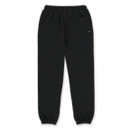 Black BVB Urban sweatpants with an elastic waistband, patch pocket, and minimalist design for Borussia Dortmund fans.