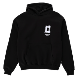 Black BVB Aerial hoodie with a large white graphic print and the Borussia Dortmund logo on the front—perfect for fans.