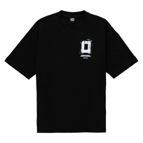 Schwarzes BVB Aerial T-Shirt mit modernem Design und BVB-Logo auf der Vorderseite, perfekt für Fans von Borussia Dortmund.