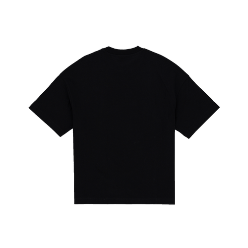 子供用BVBカレッジTシャツ（黒）、シンプルなデザイン、背面。