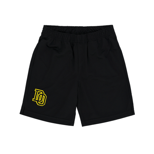 Short de survêtement noir du BVB pour enfants, orné du logo jaune du BVB, sportif et confortable, idéal pour les supporters et les loisirs.