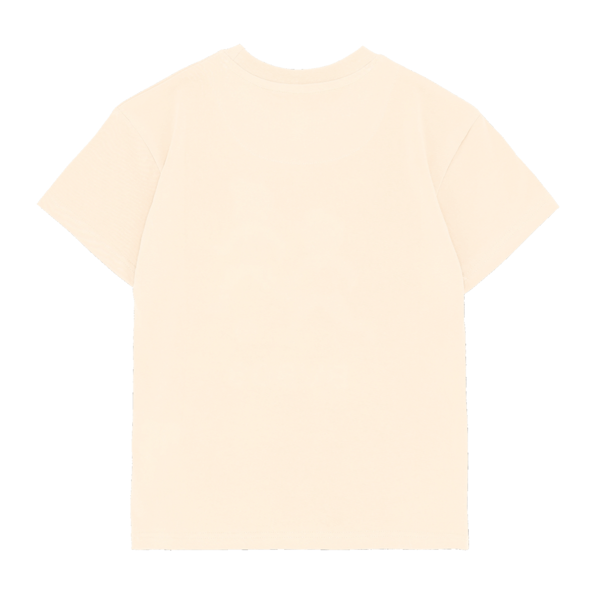 Schlichtes BVB Gaming Kinder-T-Shirt in Offwhite, Rückansicht ohne sichtbare Logos oder Muster.