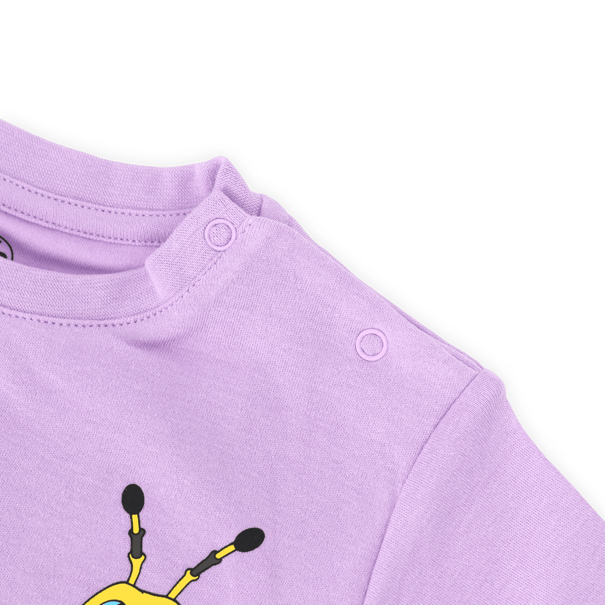 Camiseta morada del BVB para bebés y niños pequeños con el motivo de EMMA. Confeccionada en suave algodón, con prácticos botones a presión en el hombro para ponérsela fácilmente.