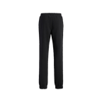 Schwarze BVB Essential Sweatpants in Kindergröße mit schlichtem Design und elastischen Bündchen, perfekt für Fans von Borussia Dortmund.