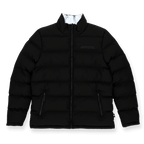 Veste réversible noire du BVB avec des éléments réfléchissants, des poches pratiques et le logo du Borussia Dortmund, destinée aux supporters.
