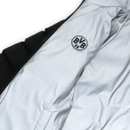 BVB reversible children's jacket with reflective white fabric, a black lining, and the BVB 09 logo; perfect for fans.