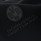 Felpa con cappuccio nera BVB Core con un discreto logo BVB 09 e la scritta "Borussia Dortmund", ideale per i tifosi della squadra di calcio.