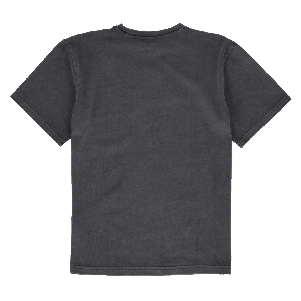 Vue arrière d'un t-shirt noir « Borussia Dortmund Urban » au motif graffiti, idéal pour les supporters et les loisirs.