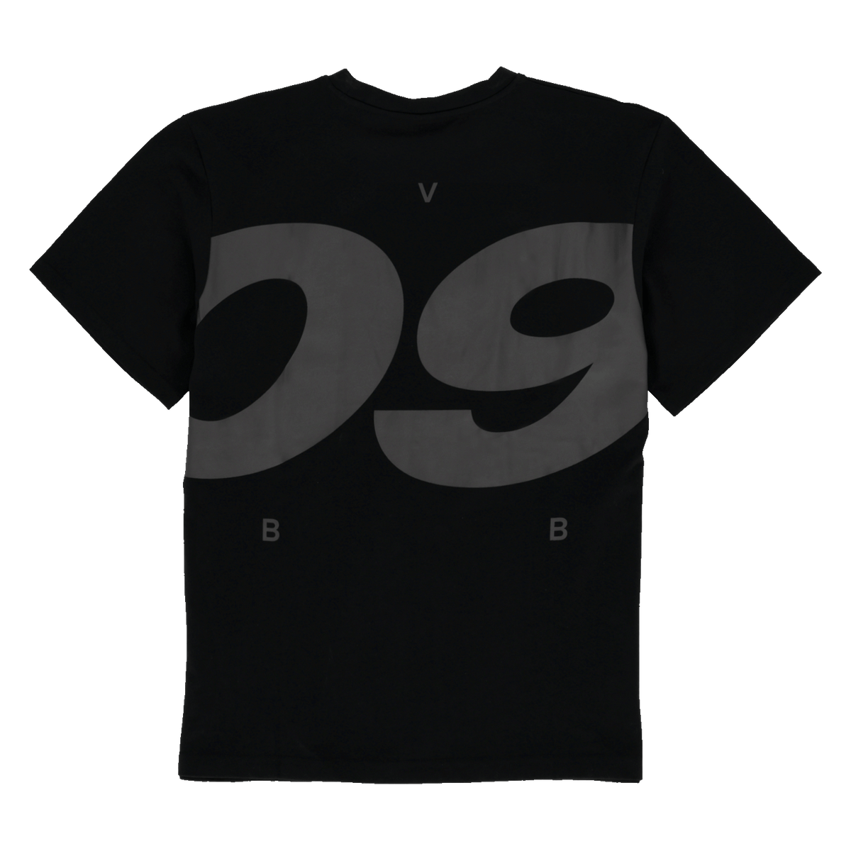 Maglietta nera BVB Urban 1909 con grande scritta “09” in grigio e piccolo logo BVB sul retro.