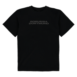 Schwarzes Urban Tee 1909 von Borussia Dortmund mit schlichter Optik und dezentem Schriftzug auf der Vorderseite.