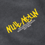 Felpa con cappuccio grigia del BVB con una vistosa stampa in stile graffiti gialla “Null Neun” e la scritta “Ballspielverein Borussia Dortmund Seit 1909”.