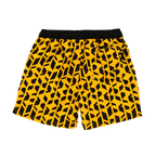 Pantaloncini “BVB Festival II” nero e giallo con motivo accattivante, elastico in vita e tasca posteriore. Ideali per le giornate estive e per i tifosi del Borussia Dortmund.