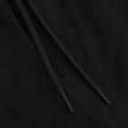 Black BVB swim trunks with drawstrings and fine stitching, ideal for Borussia Dortmund fans.