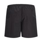 The BVB "Rote Erde" Track Shorts in Black are breathable, lightweight shorts with an elastic waistband, ideal for sports and leisure.