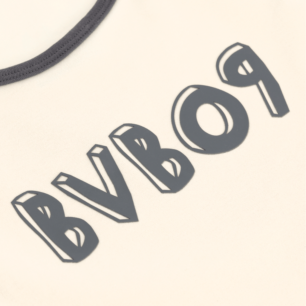 Close-up of the BVB Colorblock II Kids' T-shirt, featuring the BVB logo in a modern design.
