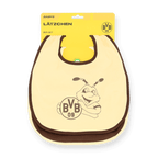 黒と黄色の2点セットのBVBベビーよだれかけセット。EMMAのモチーフとBVBのロゴが入っており、小さなボルシア・ドルトムントのファンにぴったりです。
