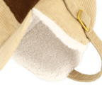 Gorro beige para bebés y niños pequeños con el logotipo del BVB, diseño de bloques de color y forro interior suave.