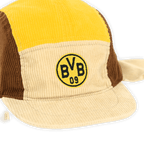 Color-block BVB hat for babies and toddlers featuring the BVB logo and a color combination of black, yellow, brown, and beige.