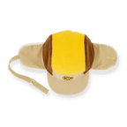 Color-block BVB hat for babies and toddlers in yellow, brown, and beige, featuring a visible BVB logo and an adjustable strap.