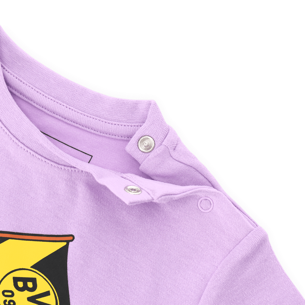 Maglietta viola del BVB per neonati e bambini piccoli con motivo di Sesame Street, pratica grazie ai bottoni a pressione laterali e al tessuto morbido che garantisce un elevato comfort.
