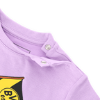 Maglietta viola del BVB per neonati e bambini piccoli con motivo di Sesame Street, pratica grazie ai bottoni a pressione laterali e al tessuto morbido che garantisce un elevato comfort.