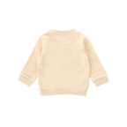 Beige BVB sweater for babies and toddlers, seen from the back—the perfect fan item for young fans.