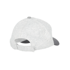 Vue arrière de la casquette grise BVB « Emma Colorblock » pour bébés et jeunes enfants. La casquette est dotée d'une fermeture velcro réglable.