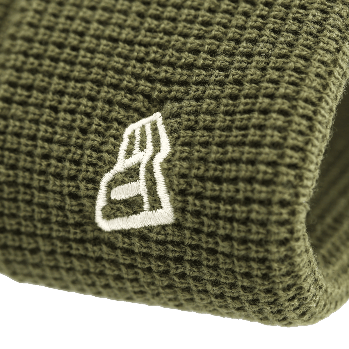 Olivgrüne BVB-Mütze von New Era im Waffle-Design mit gesticktem Logo, ideal als stylisches Fan-Accessoire für Borussia Dortmund Fans.