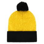 Berretto a pompon nero e giallo del BVB con risvolto nero, pompon nero e discreto logo del BVB per i tifosi del Borussia Dortmund.