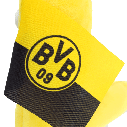 Drapeau de coin noir et jaune du BVB, orné du logo du club et de l'inscription « BVB 09 », idéal comme article de supporters.
