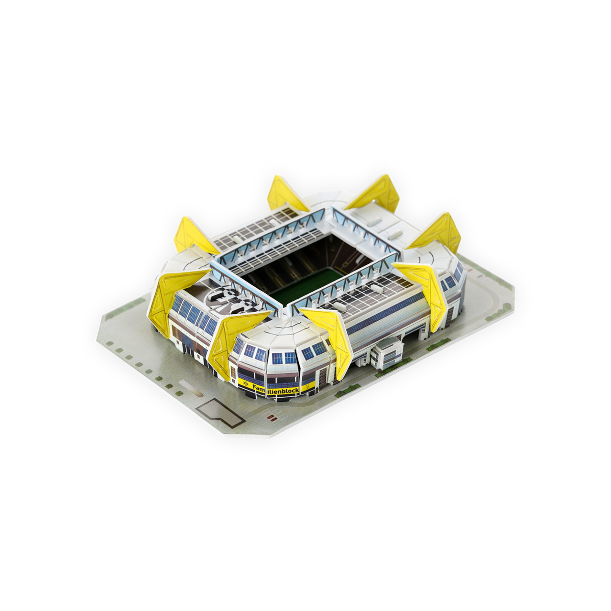 Mini Puzzle des SIGNAL IDUNA PARKs von Borussia Dortmund in Vereinsfarben schwarzgelb, ideal als Fanartikel oder Geschenkidee.