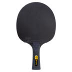 Tischtennisschläger von Borussia Dortmund in schwarz mit gelbem BVB-Logo und Andro-Branding auf dem Griff, ideal für Fans und Tischtennisspieler.