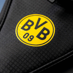 由andro出品的黑色与黄色相间的多特蒙德（BVB）球拍套，配有醒目的黄色BVB标志和纹理表面。非常适合多特蒙德球迷和乒乓球爱好者。
