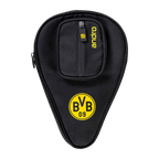 Andro品牌黑色多特蒙德（BVB）乒乓球拍套，配有醒目的黄色BVB标志和小型拉链口袋。是多特蒙德球迷的理想之选。