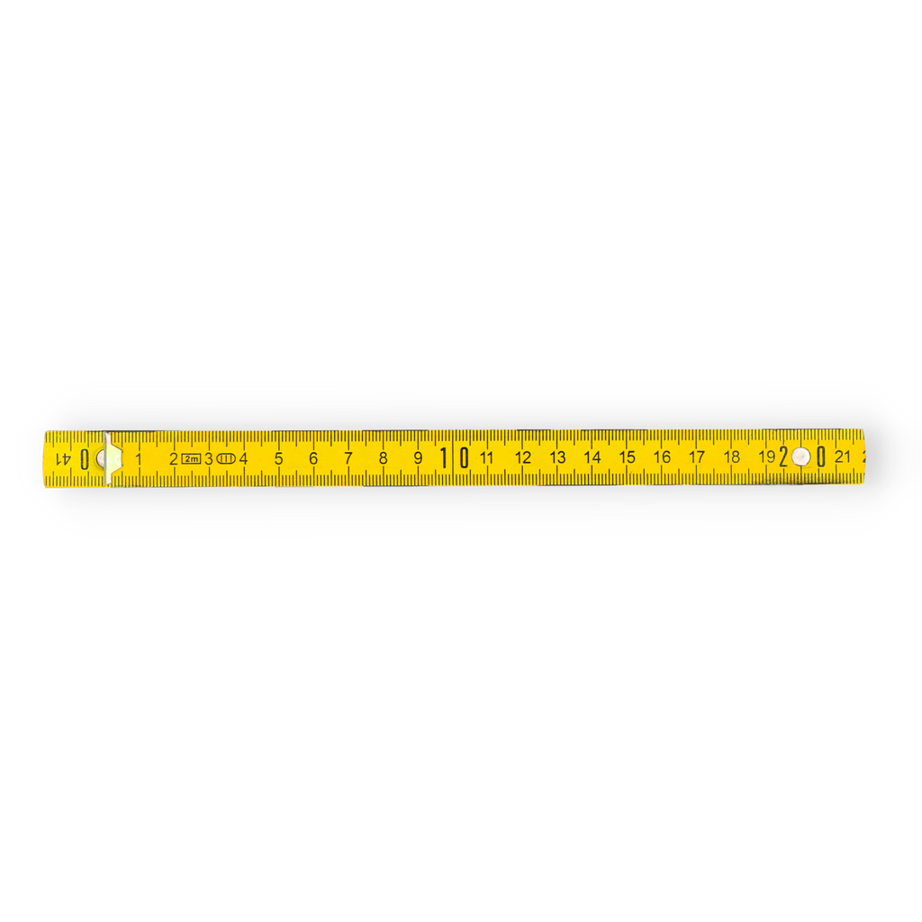 BVB Zollstock nei colori nero e giallo, ideale per i tifosi del Borussia Dortmund e per misurazioni precise.
