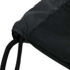 Sac de sport noir du BVB avec cordon de serrage, en matière résistante, de taille compacte et au design sobre, idéal pour le sport ou les loisirs.