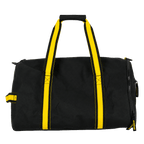 Sac de sport BVB noir et jaune 2026 avec poignées jaunes, fermeture à glissière et logo BVB. Idéal pour le sport et les loisirs.