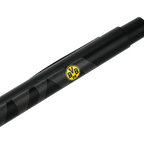 Black ballpoint pen with a yellow BVB logo, ideal for Borussia Dortmund fans and as a practical writing instrument.