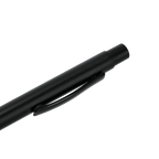 Black BVB ballpoint pen with a clip in a simple design, ideal for Borussia Dortmund fans.