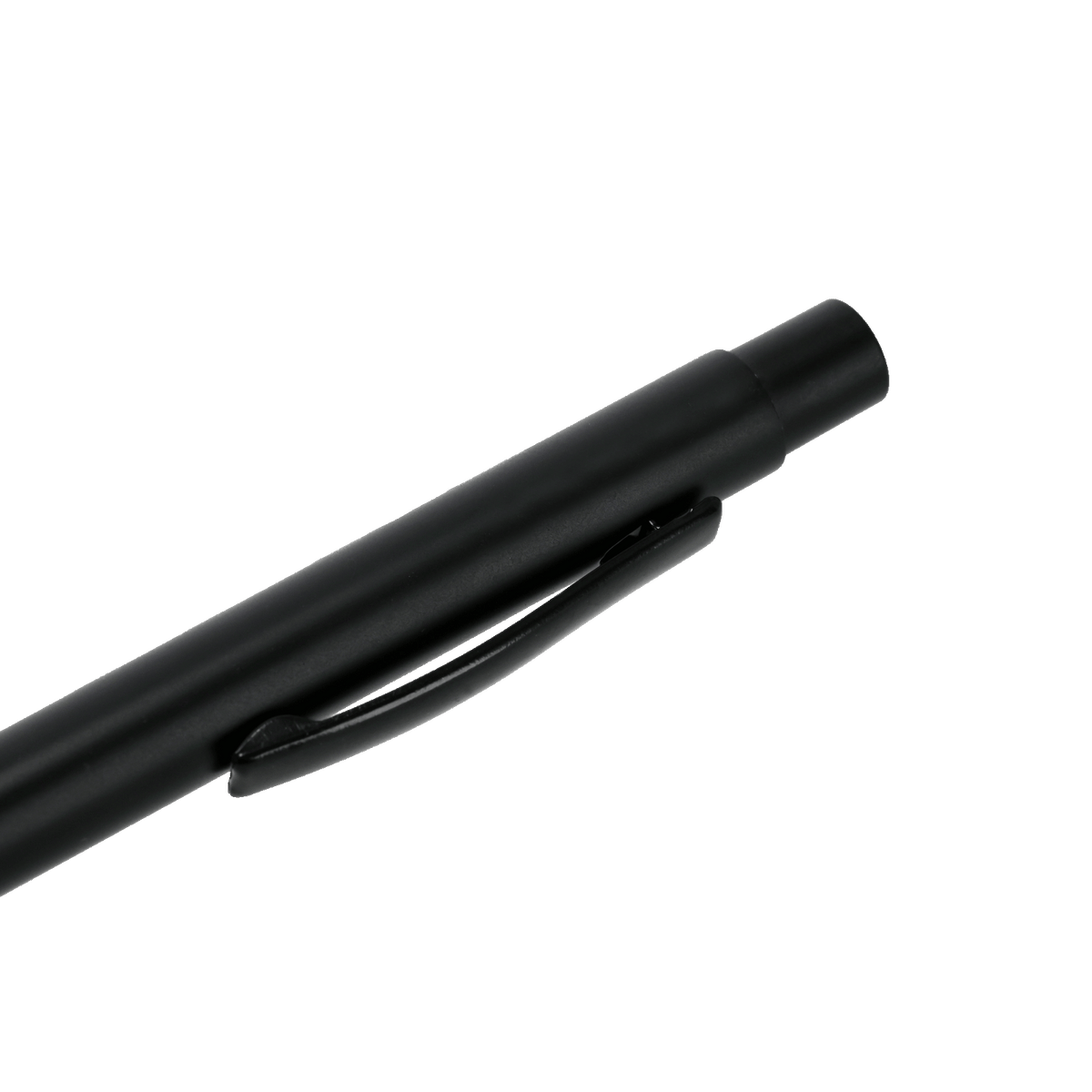 Black BVB ballpoint pen with a clip in a simple design, ideal for Borussia Dortmund fans.