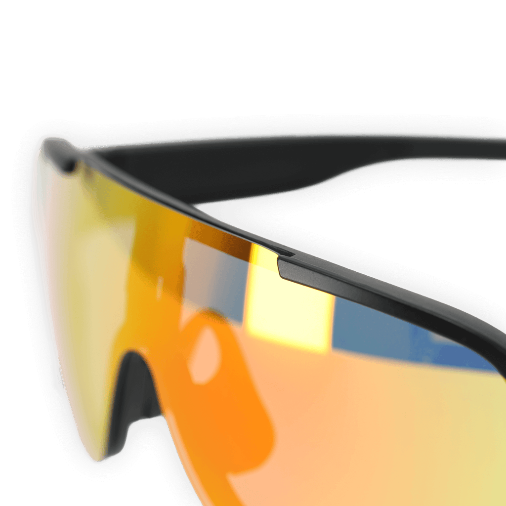 Stylish BVB sunglasses in black and yellow with eye-catching tinted lenses, perfect for Borussia Dortmund fans.