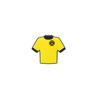 Aimant en forme de maillot noir et jaune du BVB, orné de l'écusson du club : un accessoire idéal pour les supporters du Borussia Dortmund.