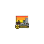 Aimant 3D représentant la ligne d'horizon de Dortmund, avec le SIGNAL IDUNA PARK et le logo du BVB. Un produit officiel du Borussia Dortmund aux couleurs noir et jaune.