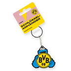 印有“饼干怪兽”图案的钥匙扣，配有黄黑相间的多特蒙德BVB 09队徽。是多特蒙德球迷和孩子们的不二之选。