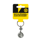 Schlüsselanhänger von Borussia Dortmund im Spinner-Design mit BVB-Logo und gelb-schwarzem Verpackungshintergrund.