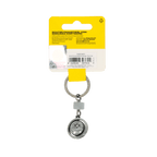 Schlüsselanhänger Spinner mit BVB-Emblem, offizieller Borussia Dortmund Fanartikel in klassischem Design und schwarzgelber Verpackung.