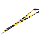 Laccetto per chiavi del BVB nei colori nero e giallo, con il logo del BVB ripetuto e una pratica chiusura a clip. Perfetto per i tifosi del Borussia Dortmund.